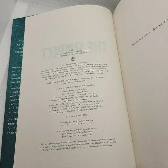 The Suspect by Fiona Barton (2019, Hardcover) - Picture 3 of 5